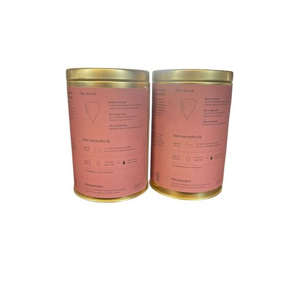 2 Cora Easy To Use Reusable Menstrual Cup ultra flexible - Size 2 - Picture 2 of 3